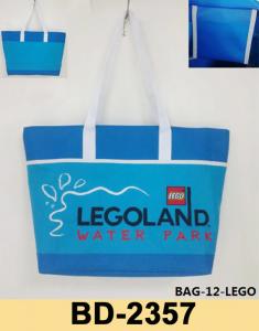 LEGO embroidery Summer holiday beach tote bag-BD2357